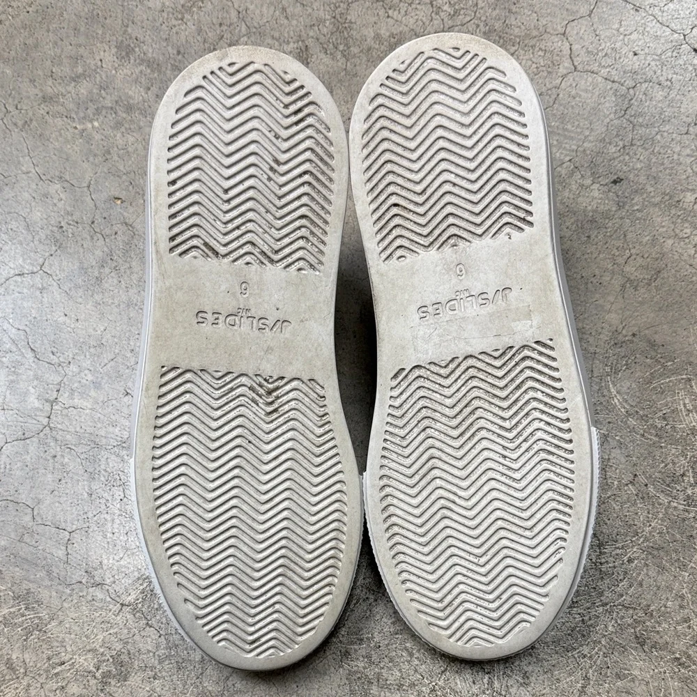 * J Slides Black Platform Slip-On Shoes